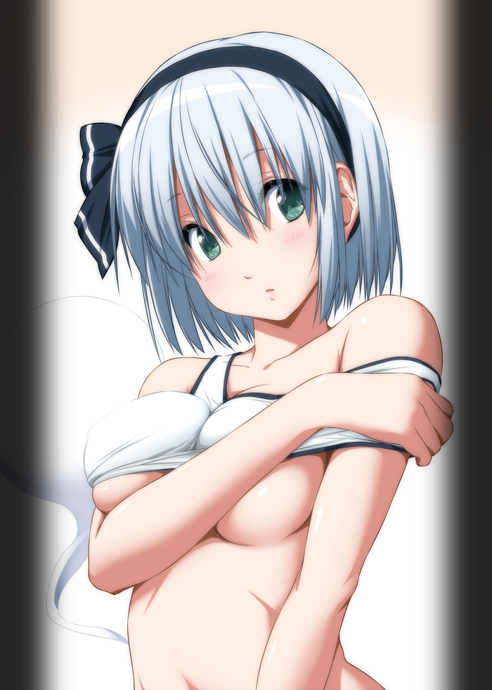 Konpaku Youmu - NSFW, Konpaku Youmu, Touhou, Аниме, Этти, Anime Art, Nori Tamago