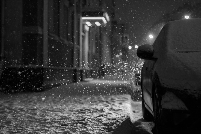 My bw - Snow, My, The photo, Black and white photo