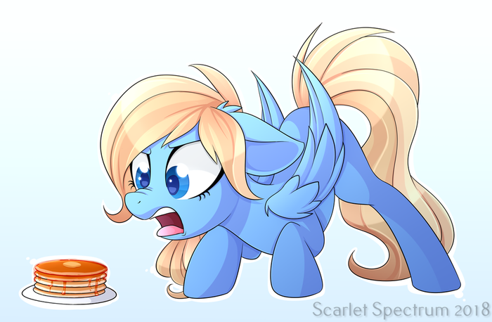 Lusty doesn't like pancakes My Little Pony, Ponyart, Original Character, Scarlet-spectrum