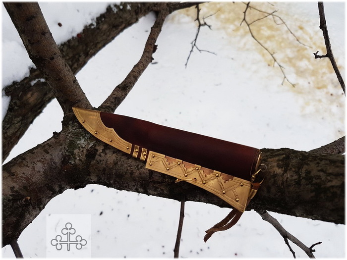 Reconstruction of a female knife - My, Knife, Sheath, Викинги, Handmade, Historical reconstruction, Longpost