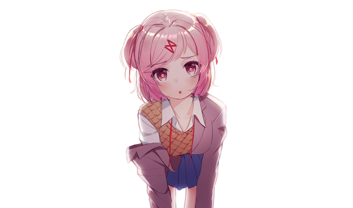 Natsuki - Doki Doki Literature Club, DDLC, Anime Art, Не аниме, Аниме, Natsuki