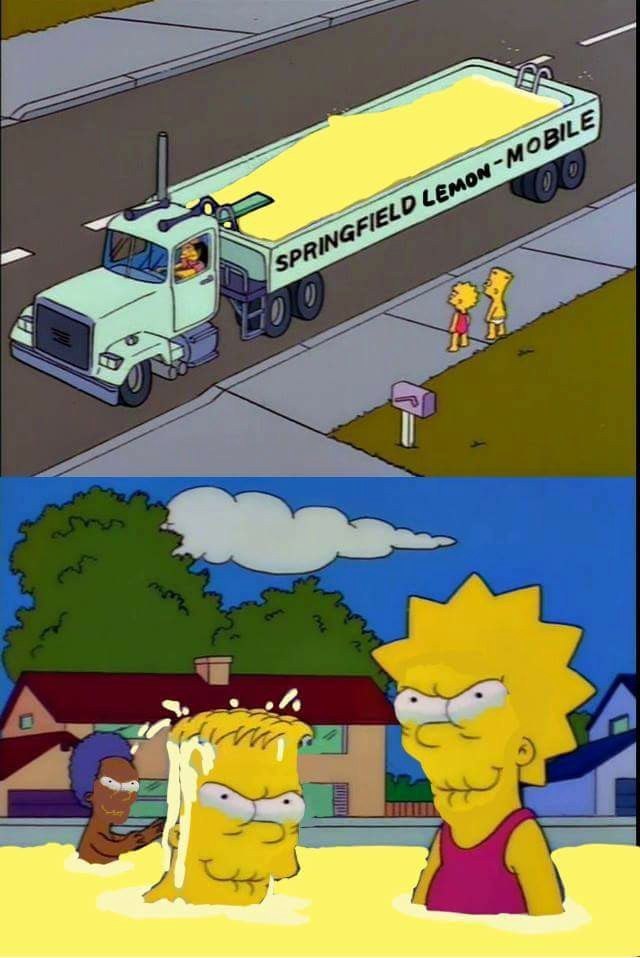 When you take public transport - The Simpsons, Truck, Cargo transportation, Public transport, Lemonade