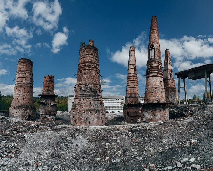 Ruskeala marble and lime plant. - Ruskeala, Factory, Longpost, The photo, Abandoned, Marble quarry