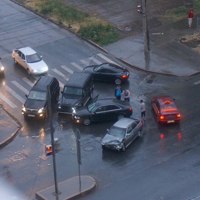 happy crossroads - Samara, Road accident, Auto, Crash, Longpost