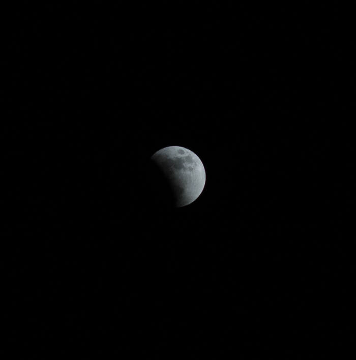 Lunar eclipse 01/31/18 - My, moon, Eclipse, Moon eclipse, Novosibirsk