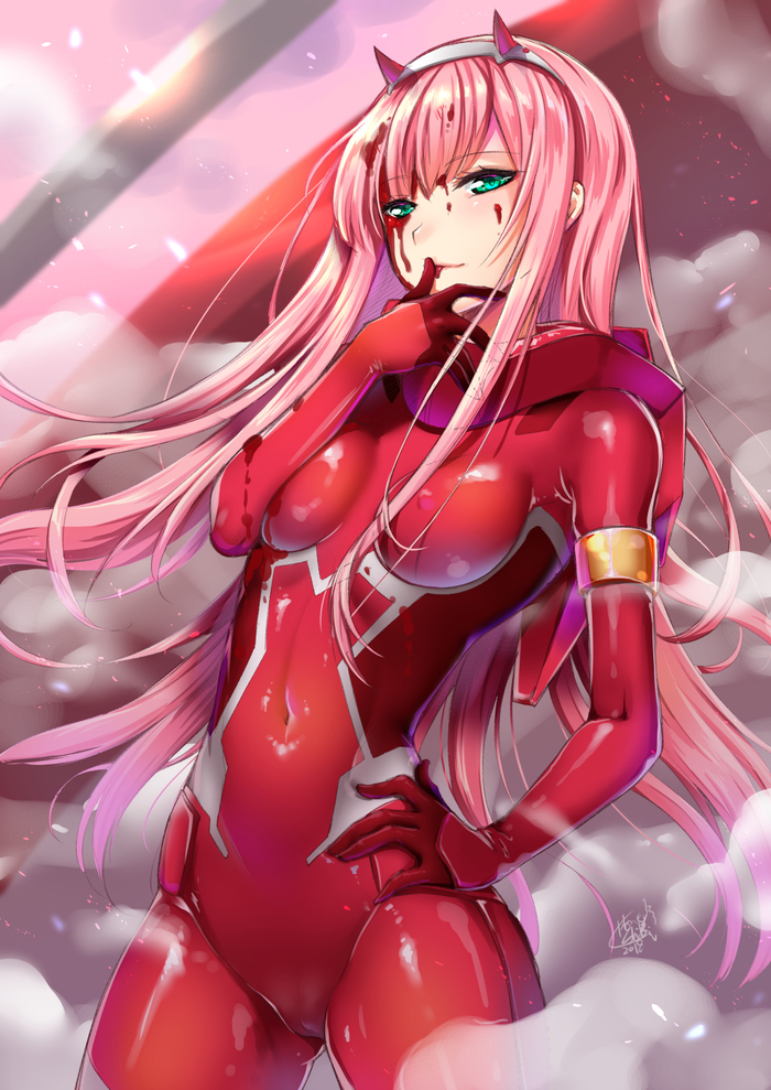 Anime Art - Anime art, Anime, Darling in the Franxx, Zero two, Bodysuit