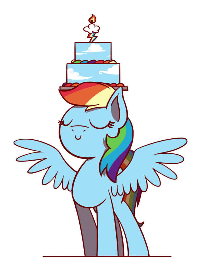 Happy Birthiversary! - My little pony, PonyArt, Rainbow dash, Flutterluv