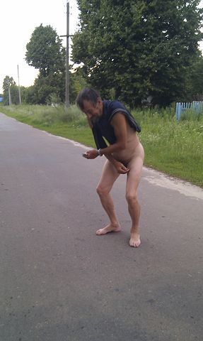 Dude on a walk - NSFW, Walk, Naked, Naked