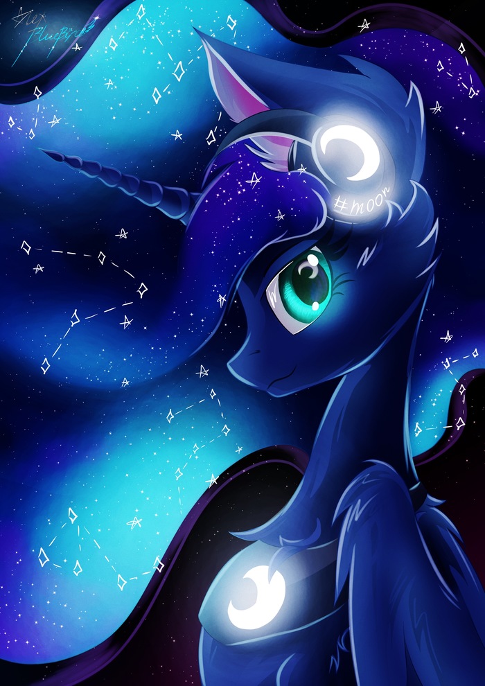 Luna's headphones My Little Pony, Ponyart, Princess Luna, Alexbluebird