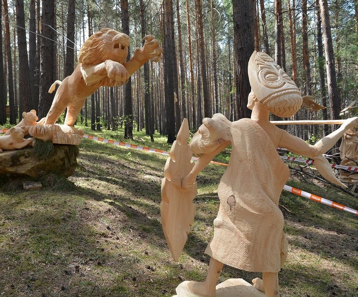 Фестиваль деревянной скульптуры «Лукоморье» Иркутская область, работа с деревом, скульптура, длиннопост, подборка фотографий, фестиваль