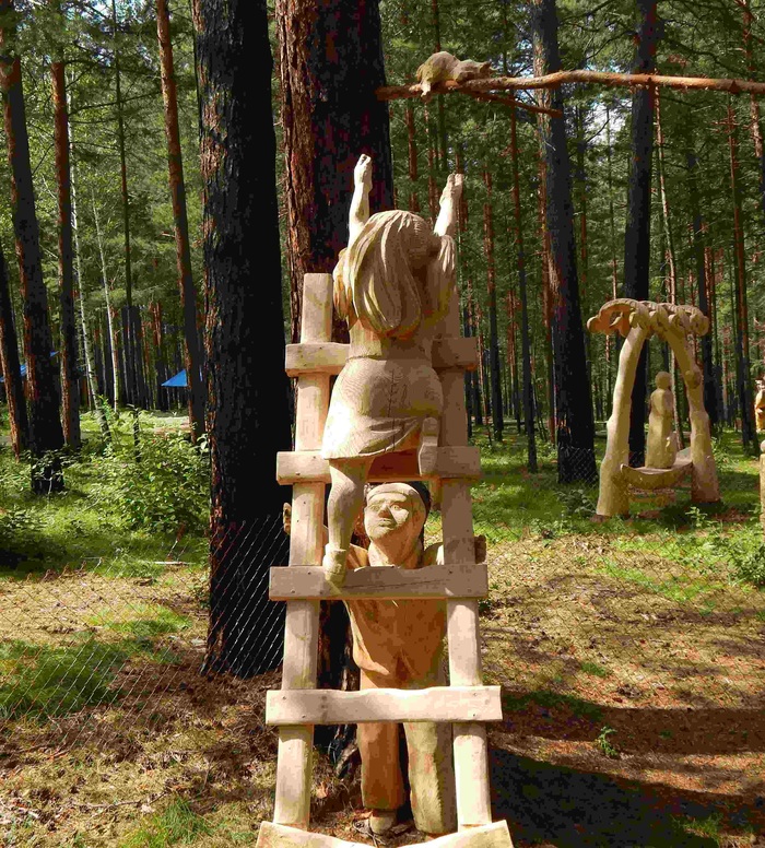 Фестиваль деревянной скульптуры «Лукоморье» Иркутская область, работа с деревом, скульптура, длиннопост, подборка фотографий, фестиваль