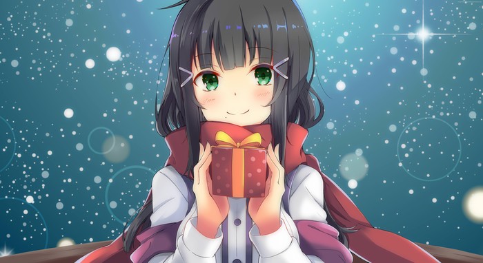 Gift for you! - Anime, Anime girls, Presents