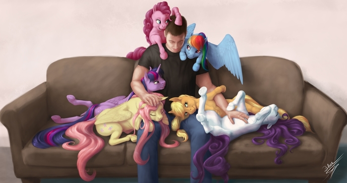 Собери их всех - My Little Pony, Анонимус, Mane 6, Bluespaceling