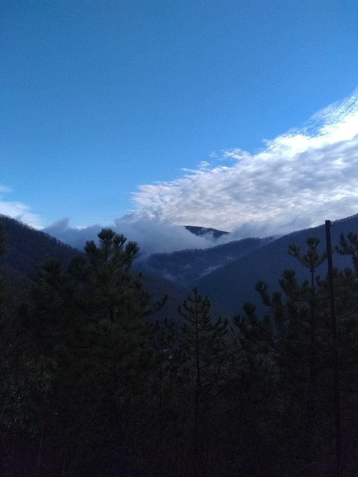 Nature doesn't need filters. - View from above, The mountains, My, Tuapse district