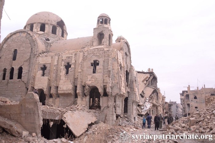 For the first time in many years, a church service is being held in Deir Zor. - Church, , Syria, Longpost