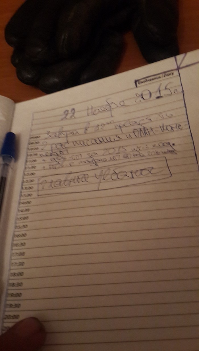 Блокнот ротного после совещания с комбатом