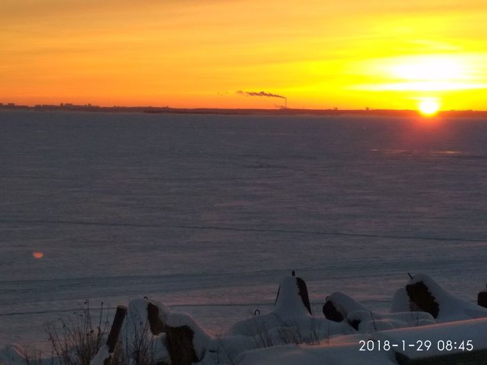 Dawn on the Volga River! - My, Russia, Homeland, Nature, wildlife