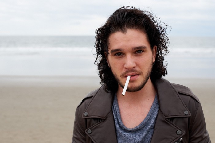 Jon Snow sips coffee and smokes on the set of the eighth season of Game of Thrones - Longpost, Foreign serials, Photos from filming, Kit Harington, Jon Snow, Game of Thrones