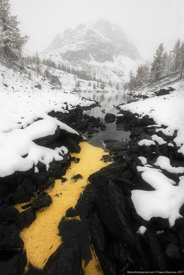 Golden Fall Cascade of Kuektanar lakes, Altai - Russia, The photo, Altai, The nature of Russia, Landscape, Nature, beauty of nature, Autumn, Altai Republic