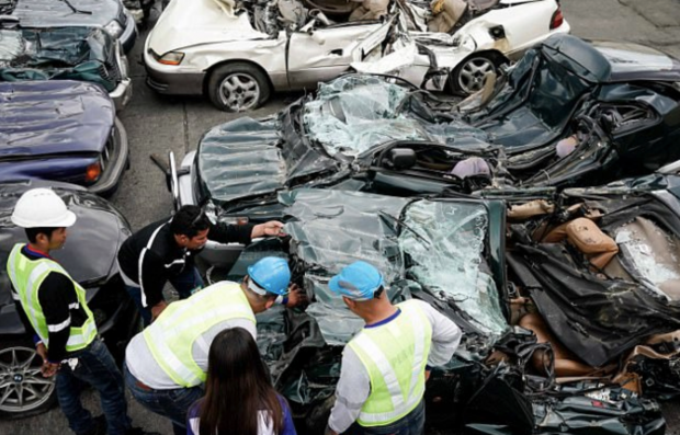 Significantly smashed 30 luxury cars - Auto, Destruction, Philippines