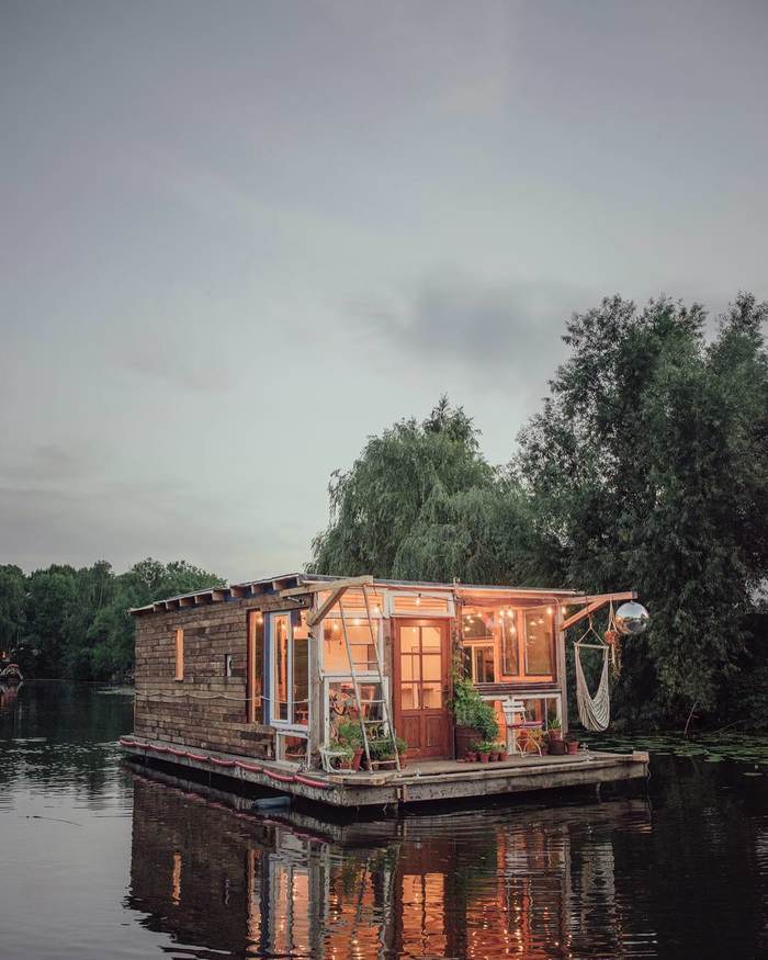 Beautiful homemade houseboat - Reddit, Houseboat, Water, The photo