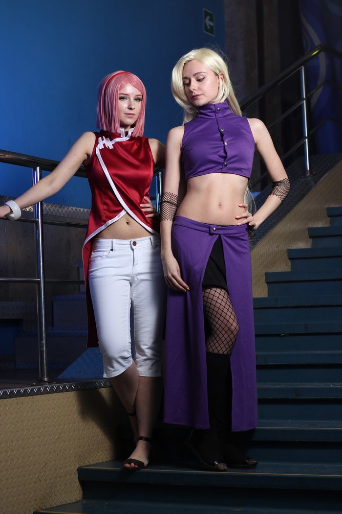 Sakura & Ino Sakura Haruno, Ino Yamanaka, Cosplay naruto, , , , , 