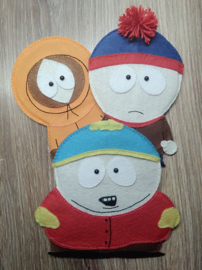 South Park from felt! - My, Needlework with process, Author's toy, South park, Handmade, Longpost