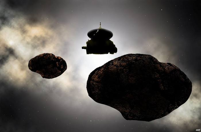 Astro amateur painted a poster for Ultima Thule - Space, Ultima, Tula, , Team, Station, Artist, Longpost