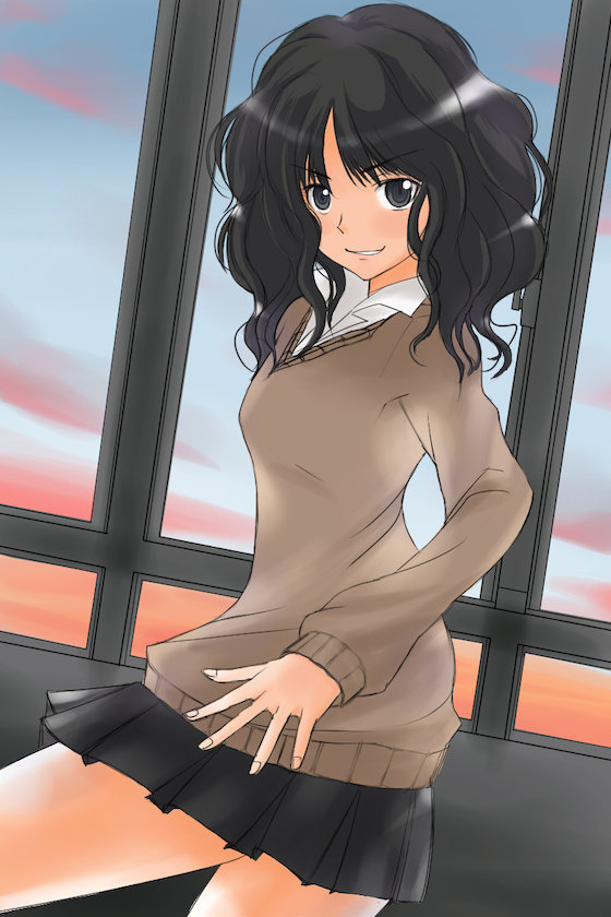 Tanamachi Kaoru - , Amagami, Anime art, Longpost