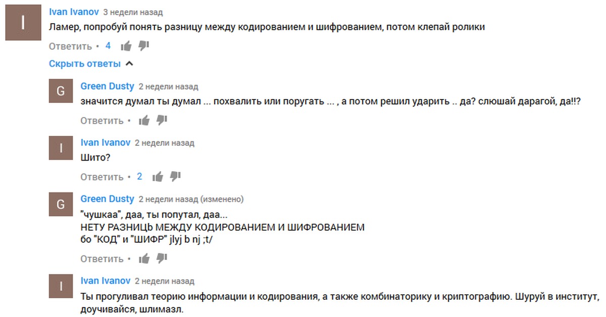 Ответь ивану. Чем отличается кодирование от шифрования. Шуруй что значит. Шурует.