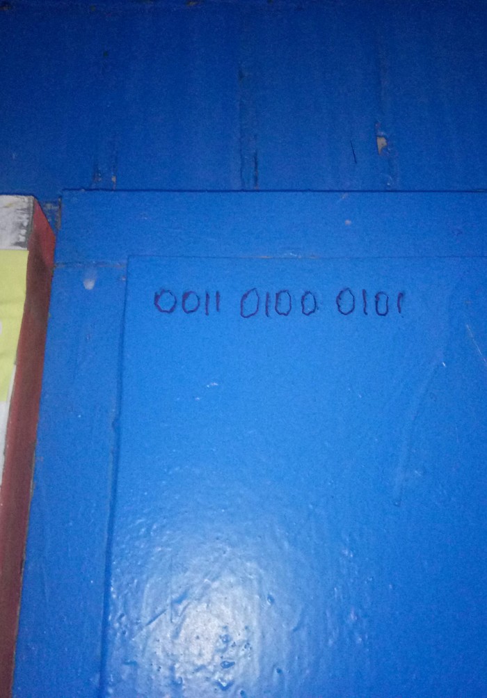 Подъезд айтишника, код от двери.