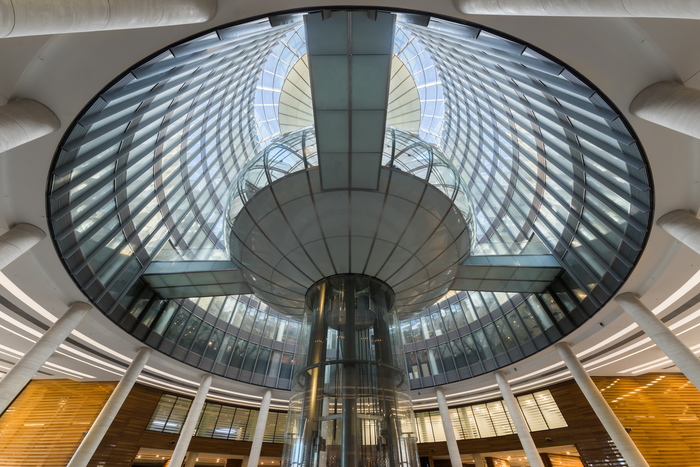 Administrative and business complex Nevskaya Town Hall (interior) - My, Neva City Hall, Saint Petersburg, Belimov-Gushchin, Interior, , Architecture, Longpost