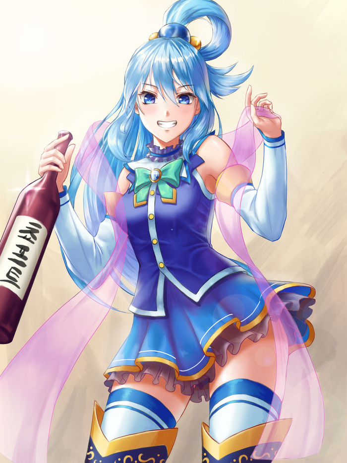 Anime Art - Аниме, Anime Art, Konosuba, Aqua