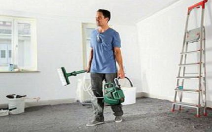Wall and ceiling painting - Oil paints, Enamel, Paints, Painting, Repair, Painters, Painter, , Longpost