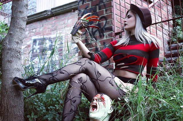 Freddy Krueger by teenatitancosplay - Девушки, Косплей, Фредди Крюгер, Teenatitancosplay, Длиннопост