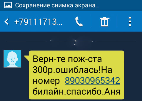 Новая мошенническая схема : верните деньги, а то я (якобы) ошибся номером! - Моё, Телефонные мошенники, Баланс, Мошенничество, Мошенники, Осторожно мошенники!