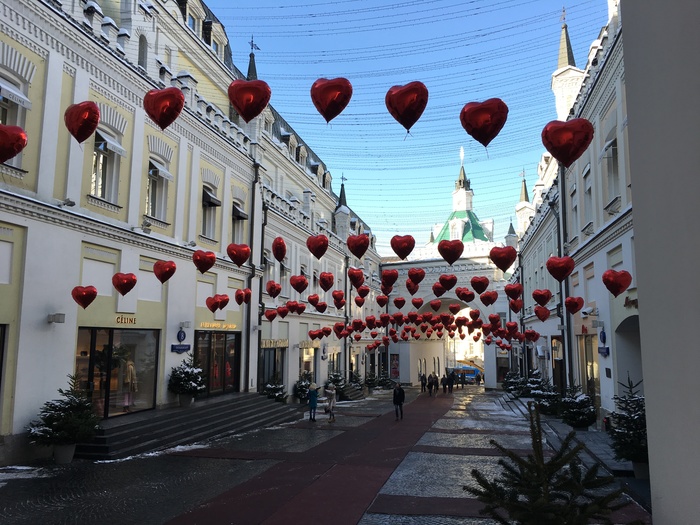 Никольская улица, Москва - День святого Валентина, Моё, Москва, Улица