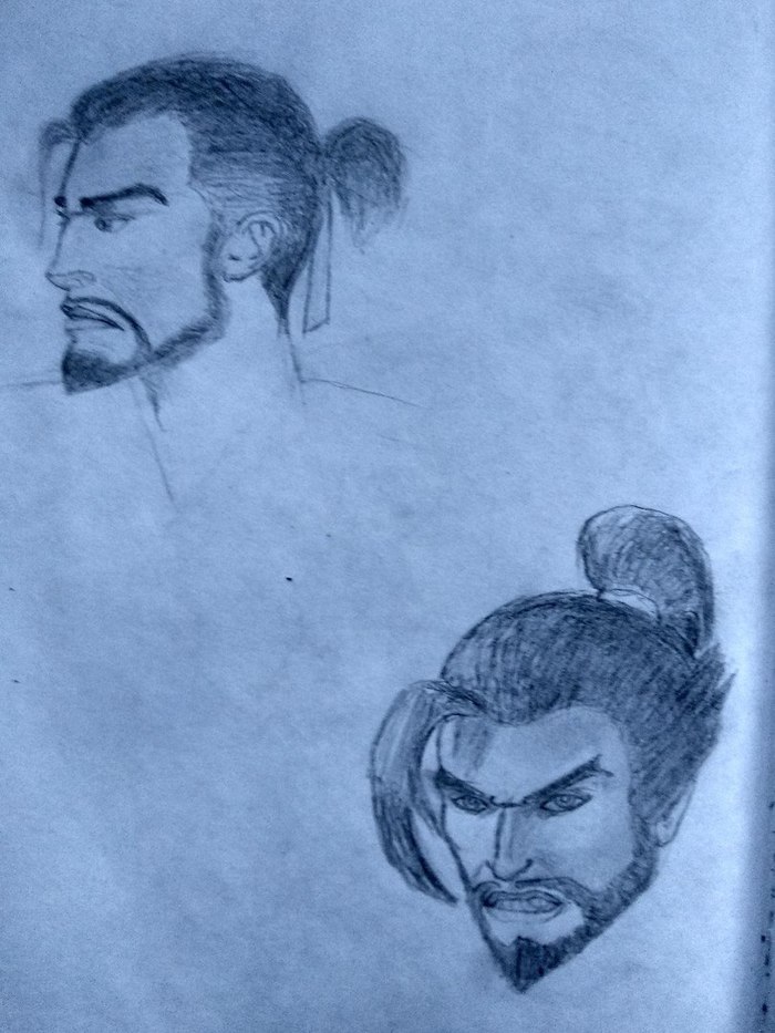 Ханзо Шимада - Моё, Арт, Рисунок, Overwatch, Хандзо, Hanzo