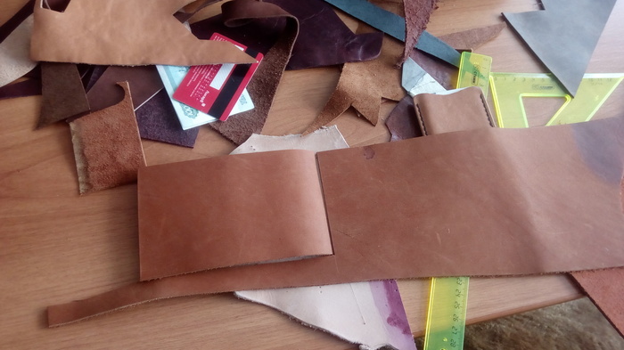 Leather cardholder from garbage. - My, Leather, Handmade, Needlework with process, Ufa, Hobby, Craft, Handmade, Longpost