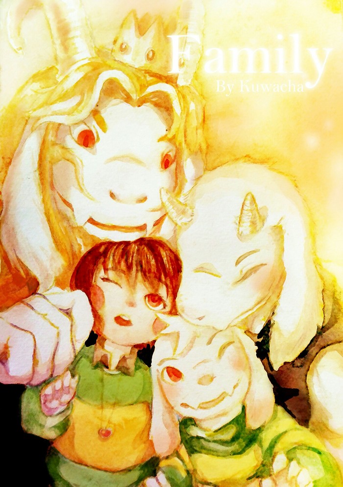 The Royal Family - Undertale, , Art, Asgore, Toriel, Asriel, Chara