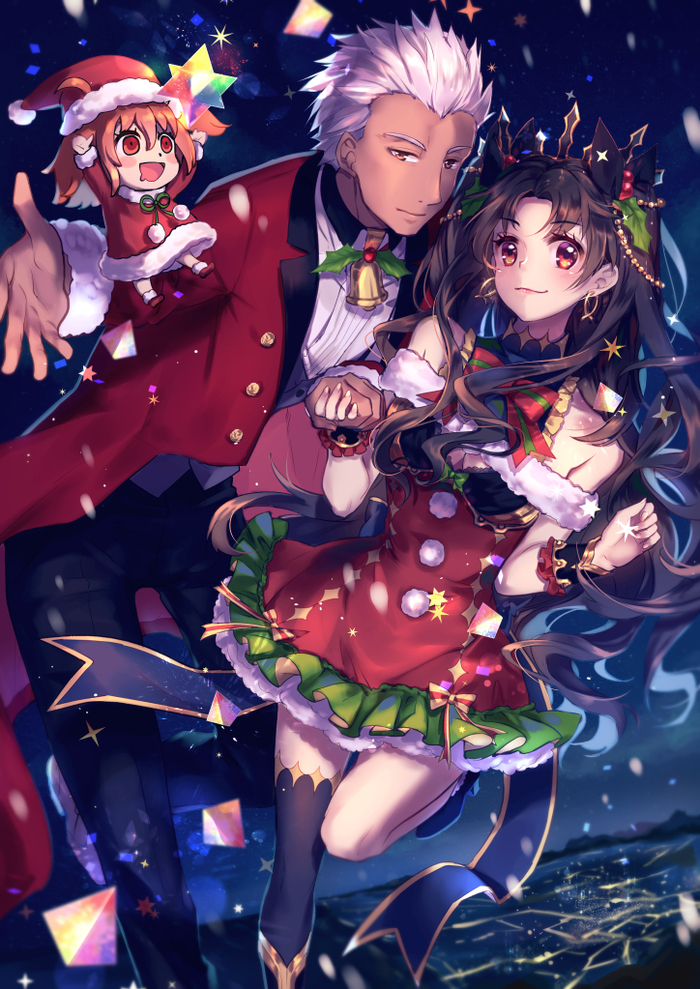   , Anime Art, Fate, Fate Grand Order, Archer, Emiya Shirou, Tohsaka Rin, Ishtar