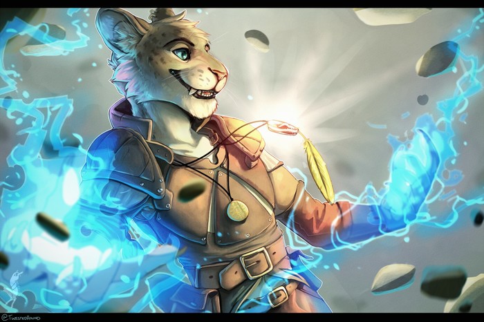 Magic - Furry, Twistedhound, Furry art, Furry feline, Magic