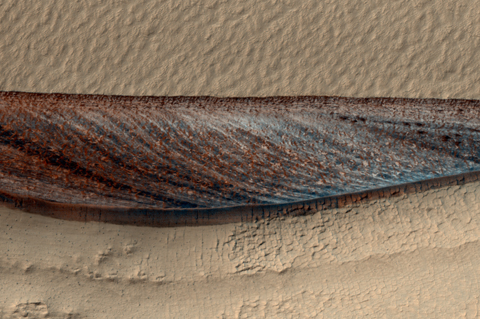 Martian ice appeared in profile - Mars, Ice, Research, Opening, The science, GIF, Longpost