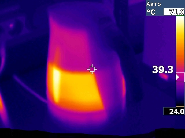Как закипает чайник на термографе - Моё, Термограмма, Чайник, Длиннопост