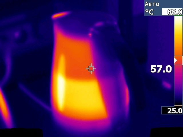 Как закипает чайник на термографе - Моё, Термограмма, Чайник, Длиннопост