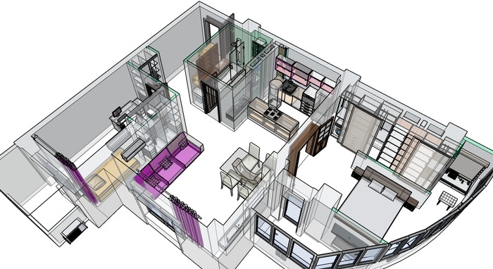 Do-it-yourself apartment renovation. Part 2 Redevelopment plan. Continuation - My, Repair, New building, Redevelopment, Design, 2018, Longpost