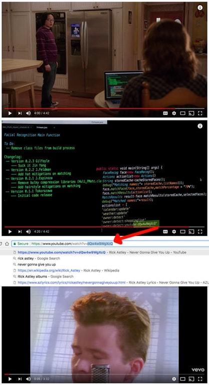 Easter egg - Silicon Valley, Frame, Scene from the movie, Rick astley, Пасхалка