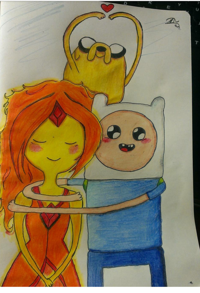 Some thermal sketch - My, Sketch, Adventure Time, Thoughts, Kindness, Painting