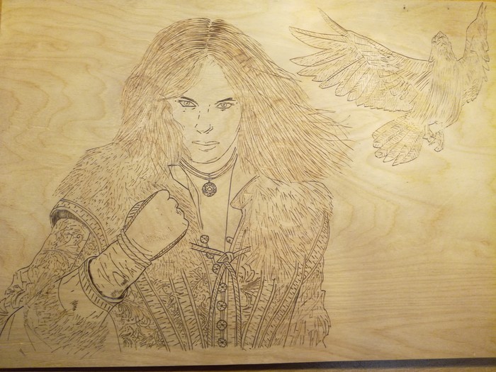 Yennefer - My, Witcher, Pyrography, Yennefer