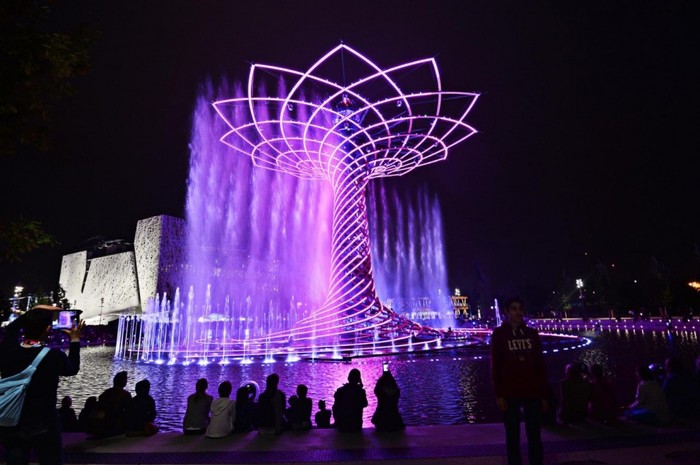 Вот такую штуку построили на всемирной выставке ЭКСПО 2015 в Милане